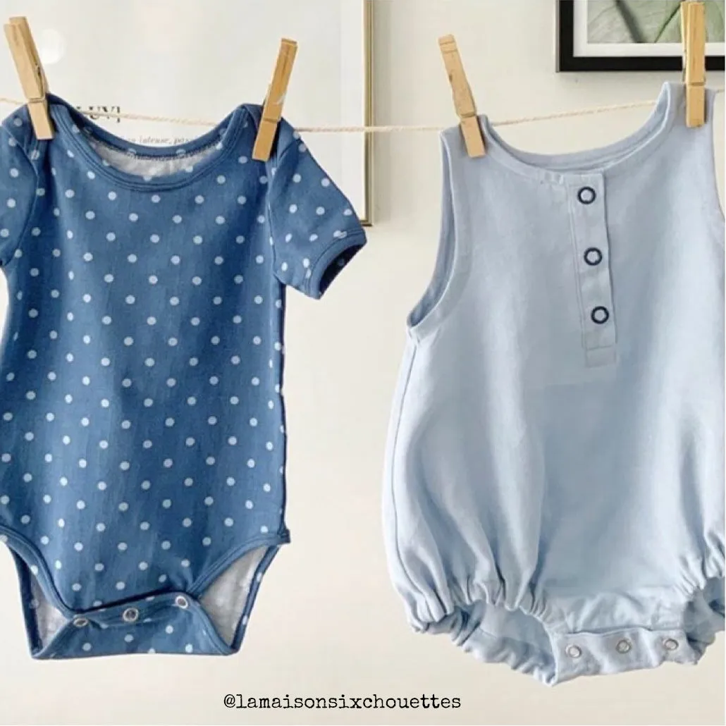 MALMÖ Bodysuit - Unisex 1M-4Y - PDF Sewing Pattern