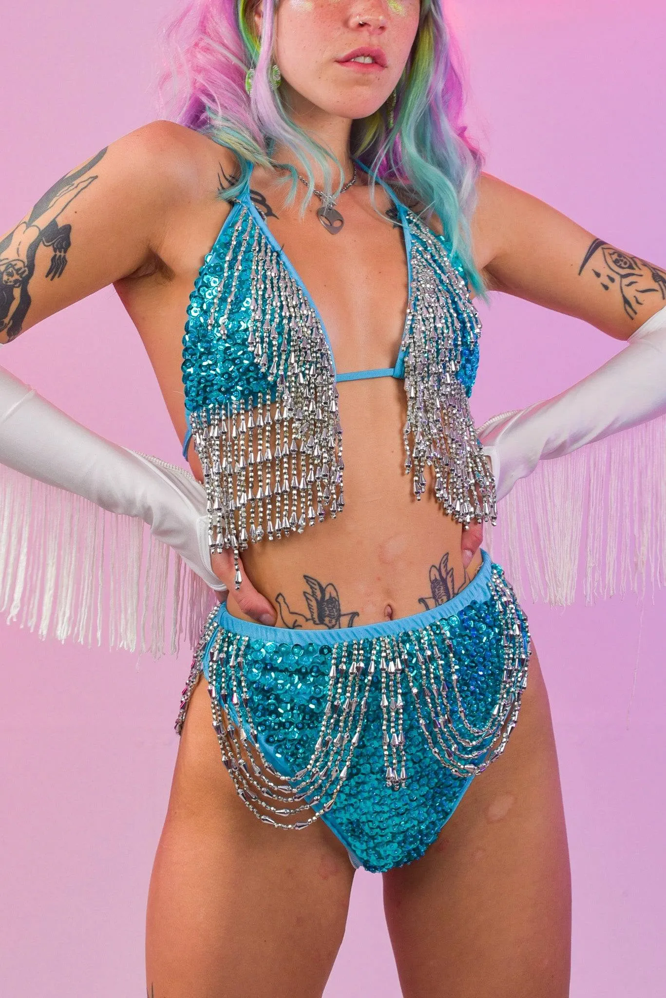 Mandy Aqua Bikini Set