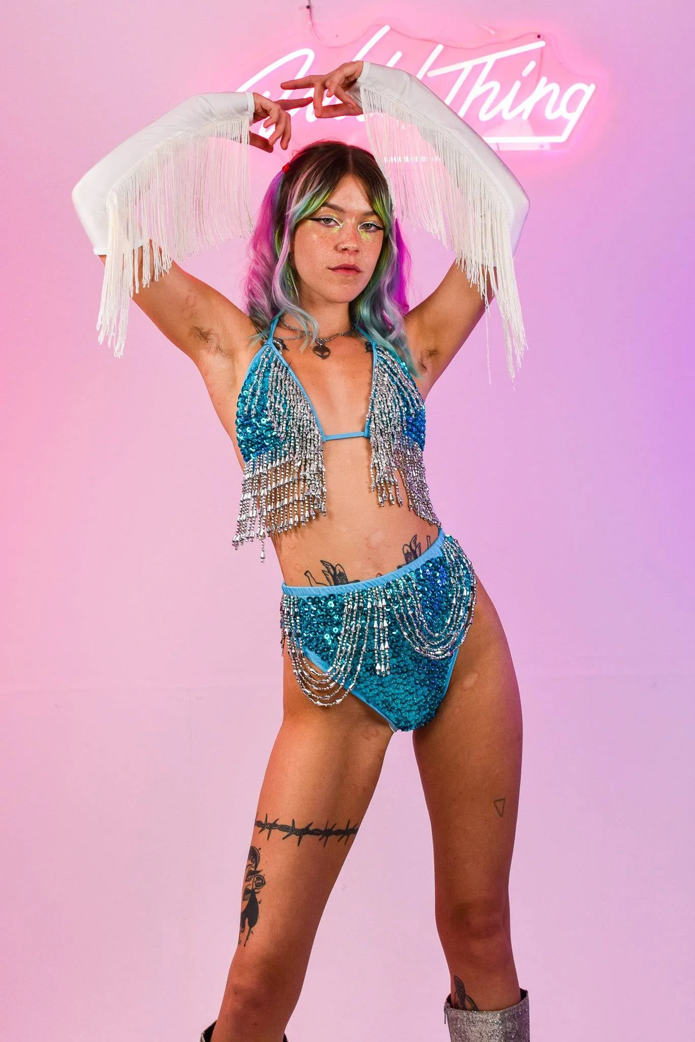 Mandy Aqua Bikini Set