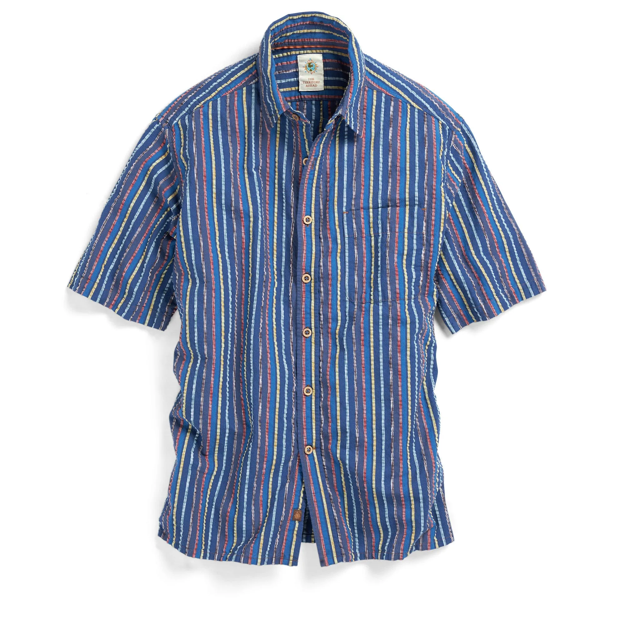 Maupiti Seersucker Stripe Shirt - Tall