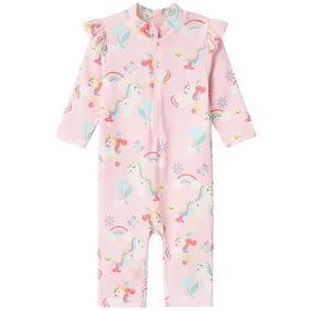 Name it Parfait Pink Zila 3/4 UV Swim Bodysuit
