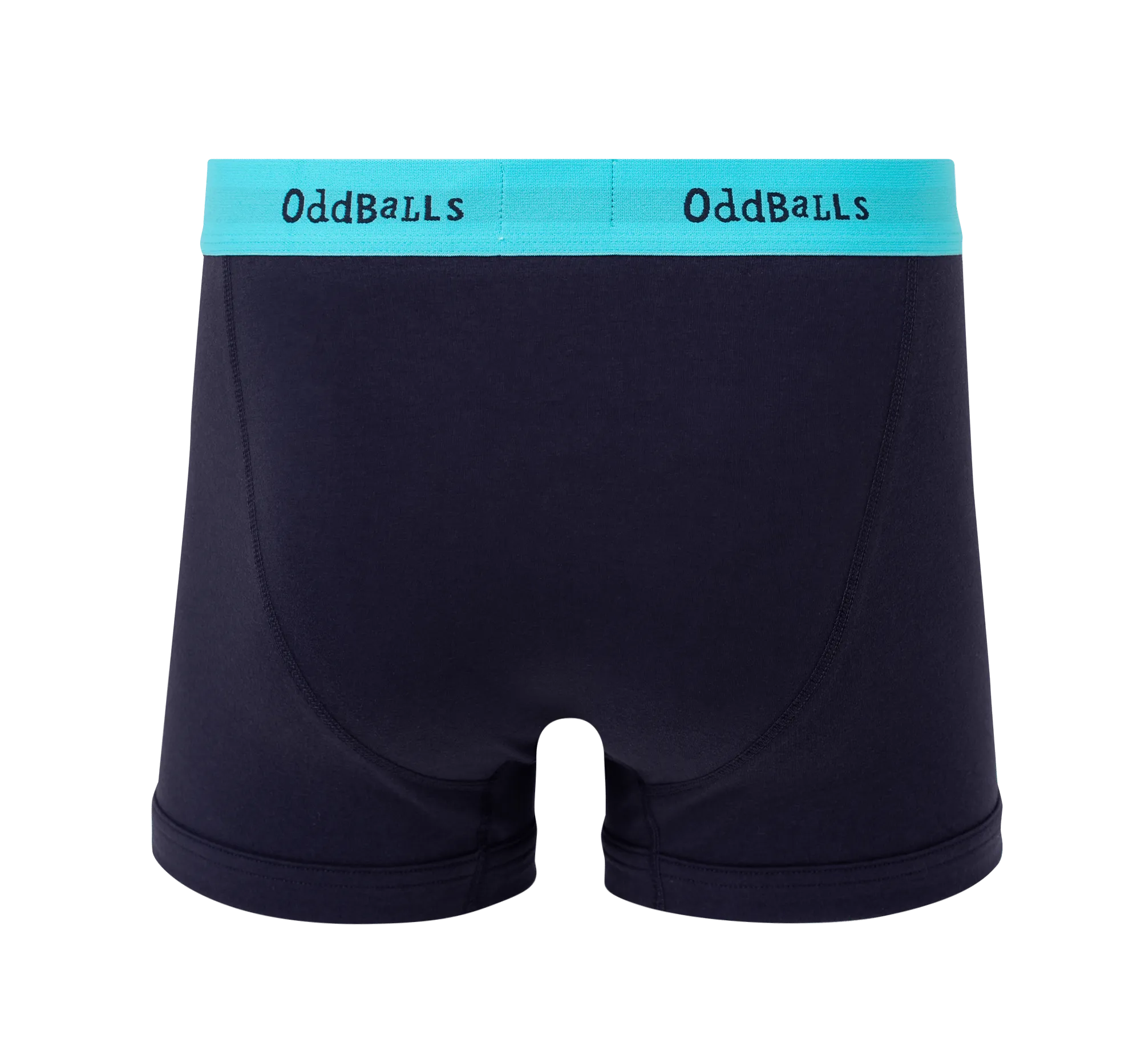 Navy/Cyan - Mens Boxer Shorts
