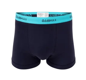 Navy/Cyan - Mens Boxer Shorts