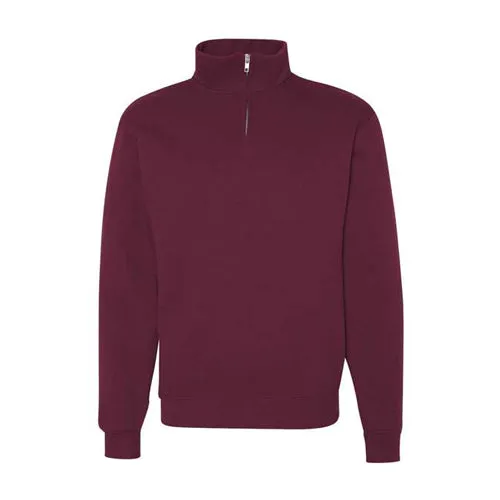 Nublend® Cadet Collar Quarter-Zip Sweatshirt