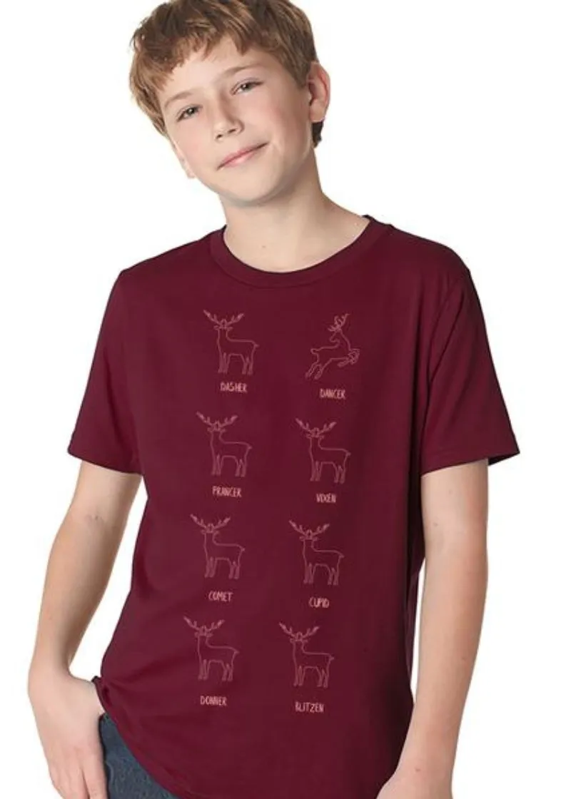 ON SALE Leaping Reindeer Unisex Tee