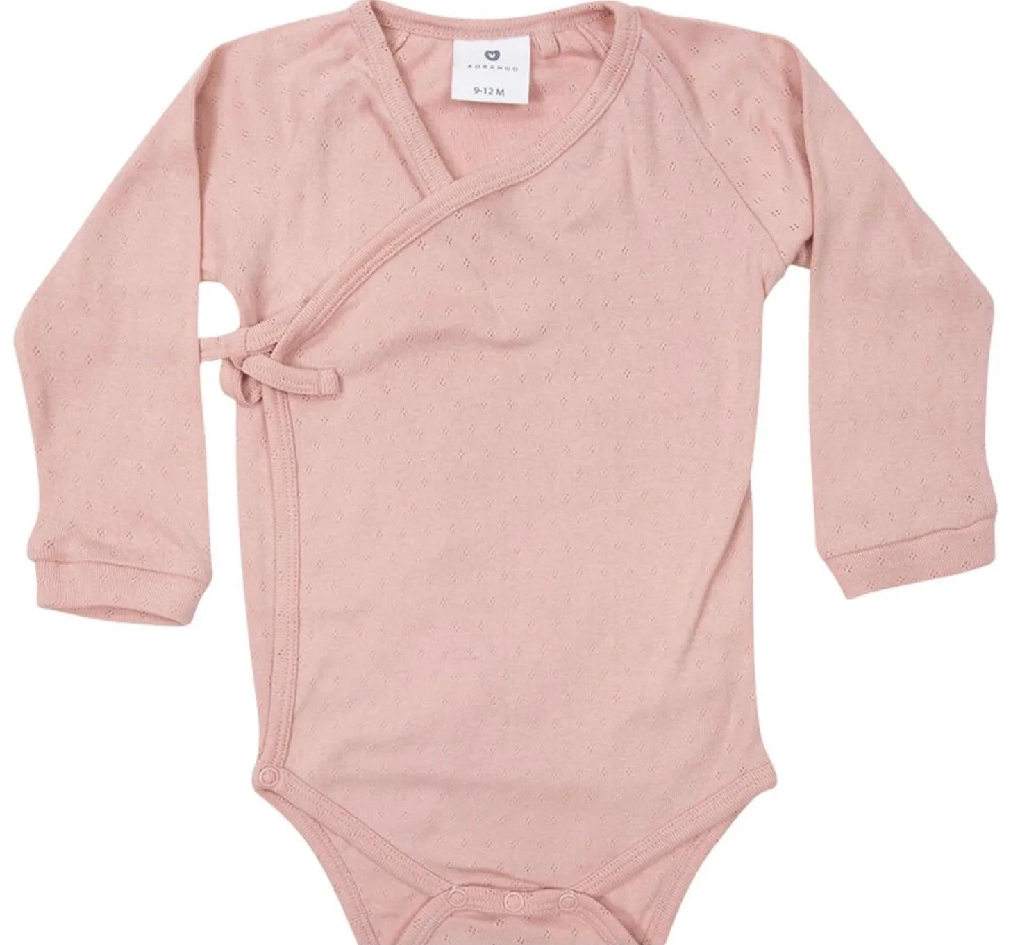 Organic baby bodysuit pink