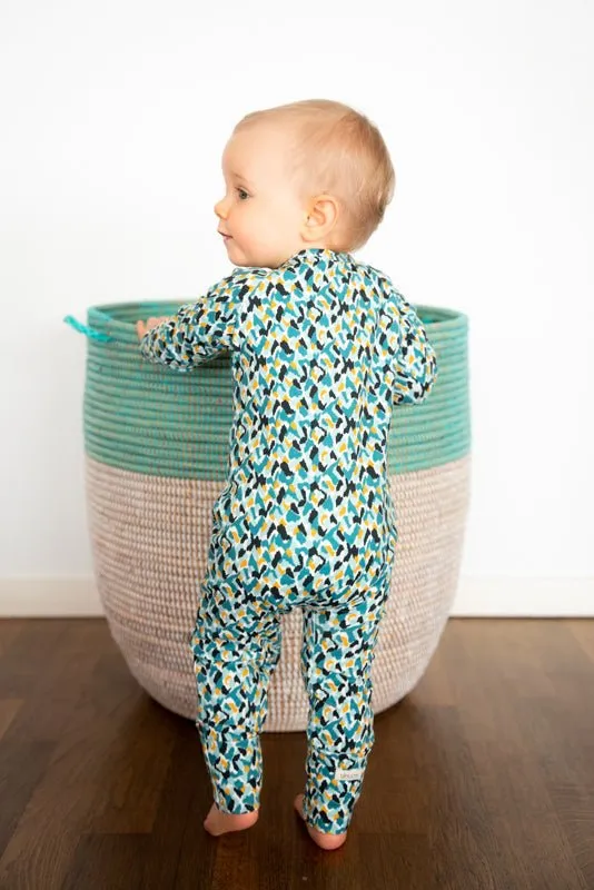 Organic Cotton Pyjamas  | Feather Print