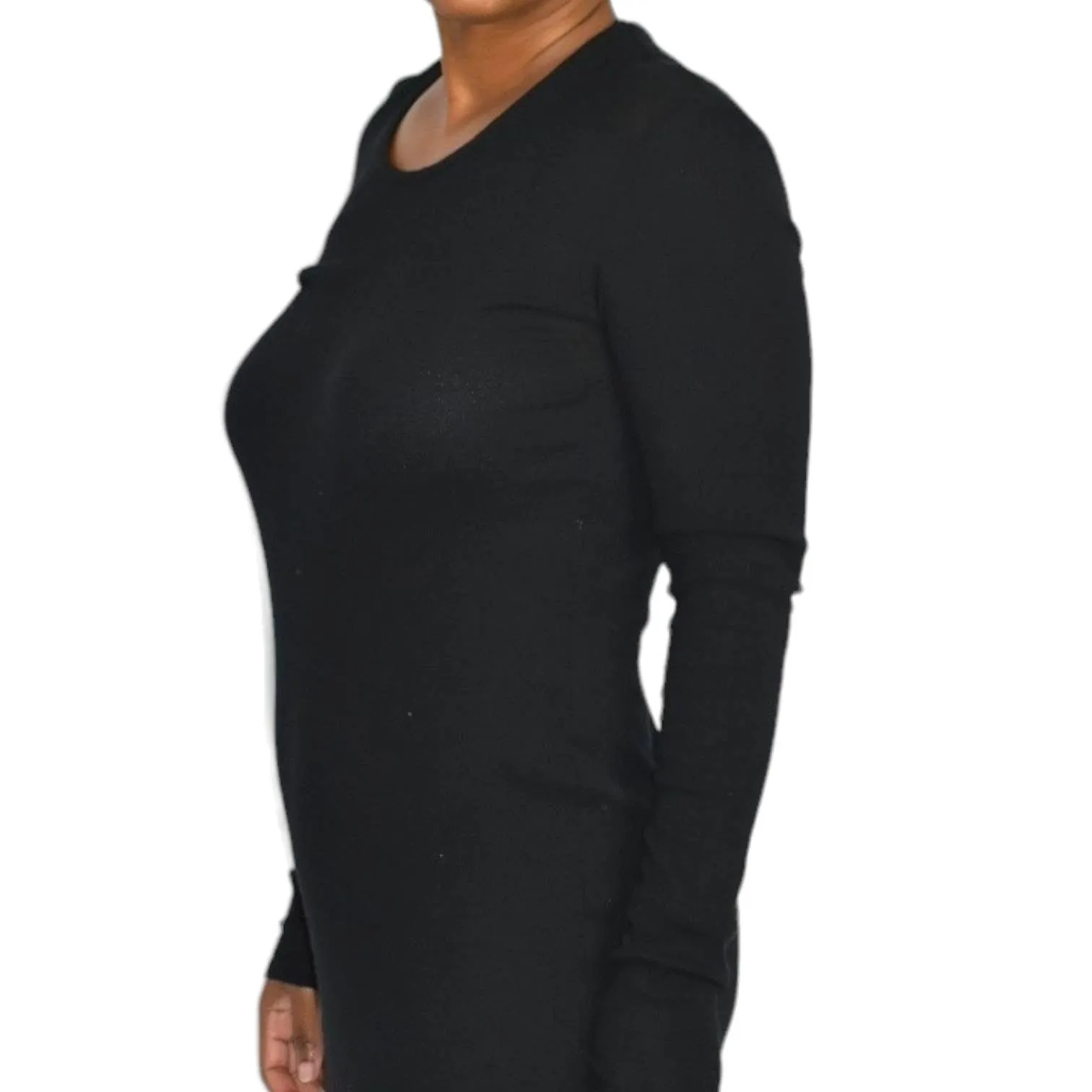 Our Legacy Ribbed Knit Dress Black Jersey Maxi Thermal Sheer Thin Stretch Cotton Size Medium