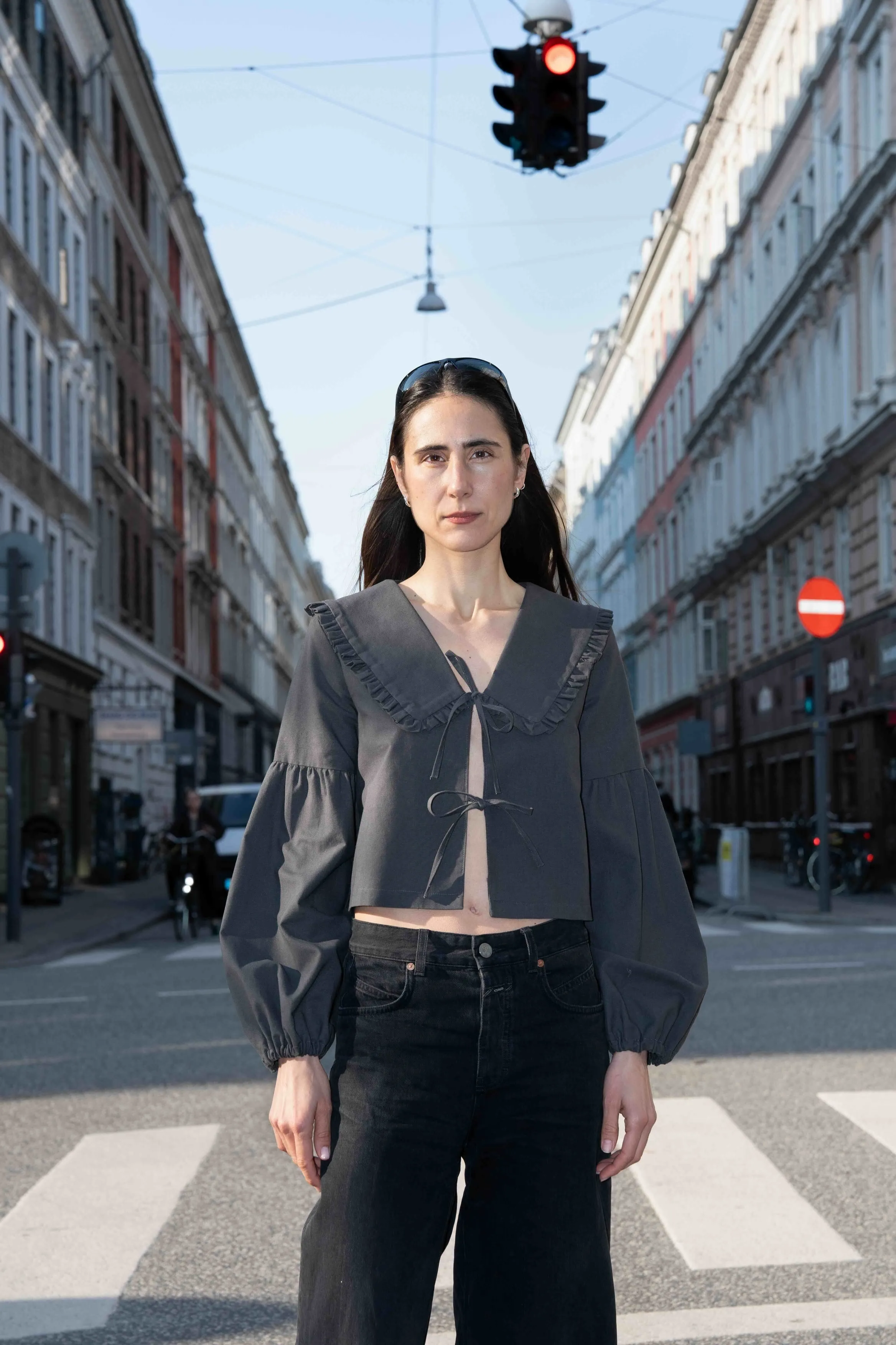PDF Pattern - Tie Blouse x Peggy Collar x Lantern Sleeves | Puff and Pencil