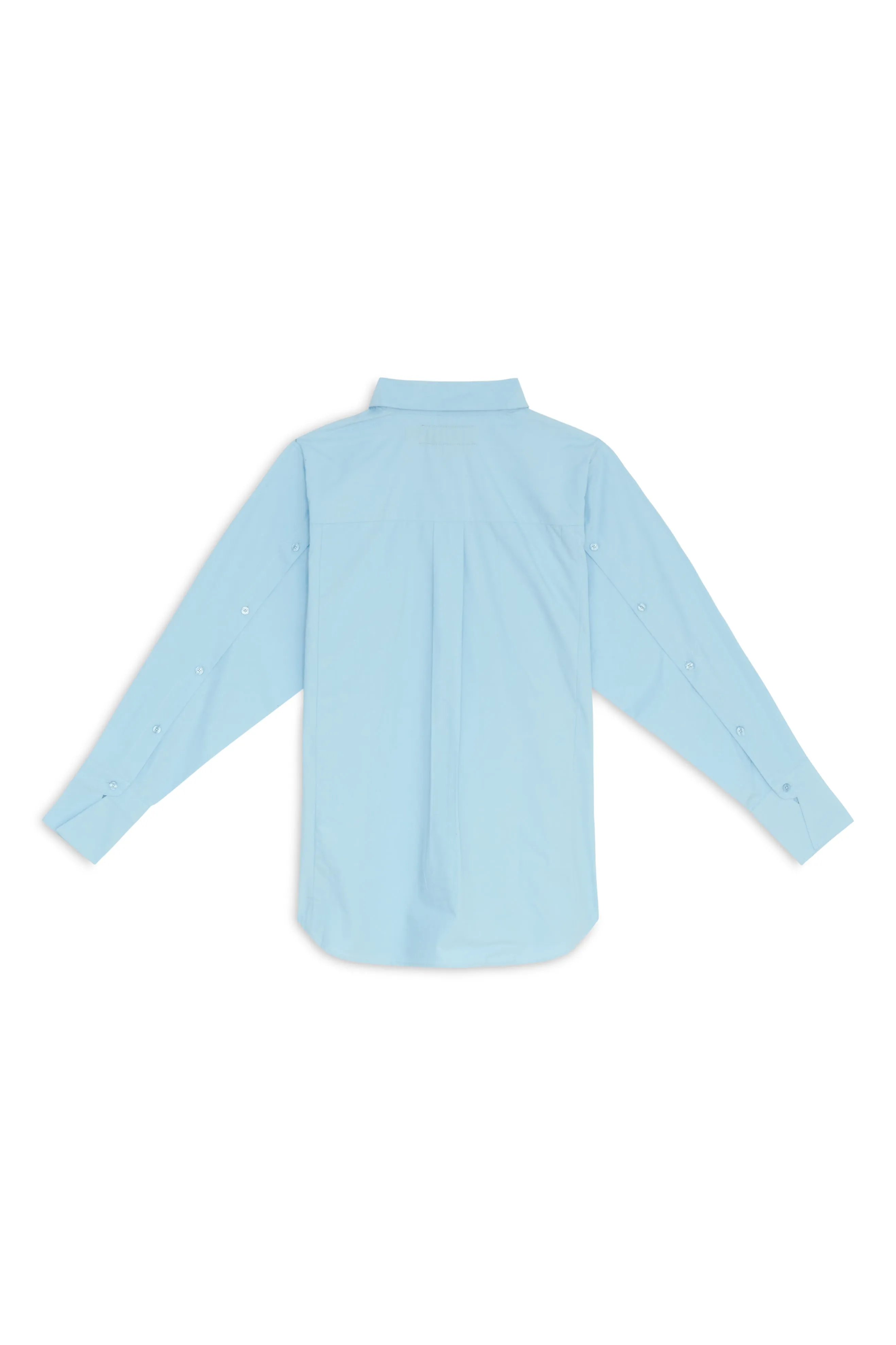 POPLIN SHIRT IN CYAN