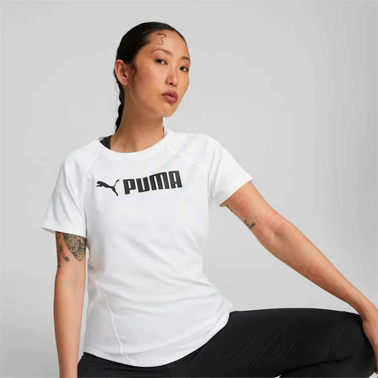 Puma Fit Logo Tee - Womens - White