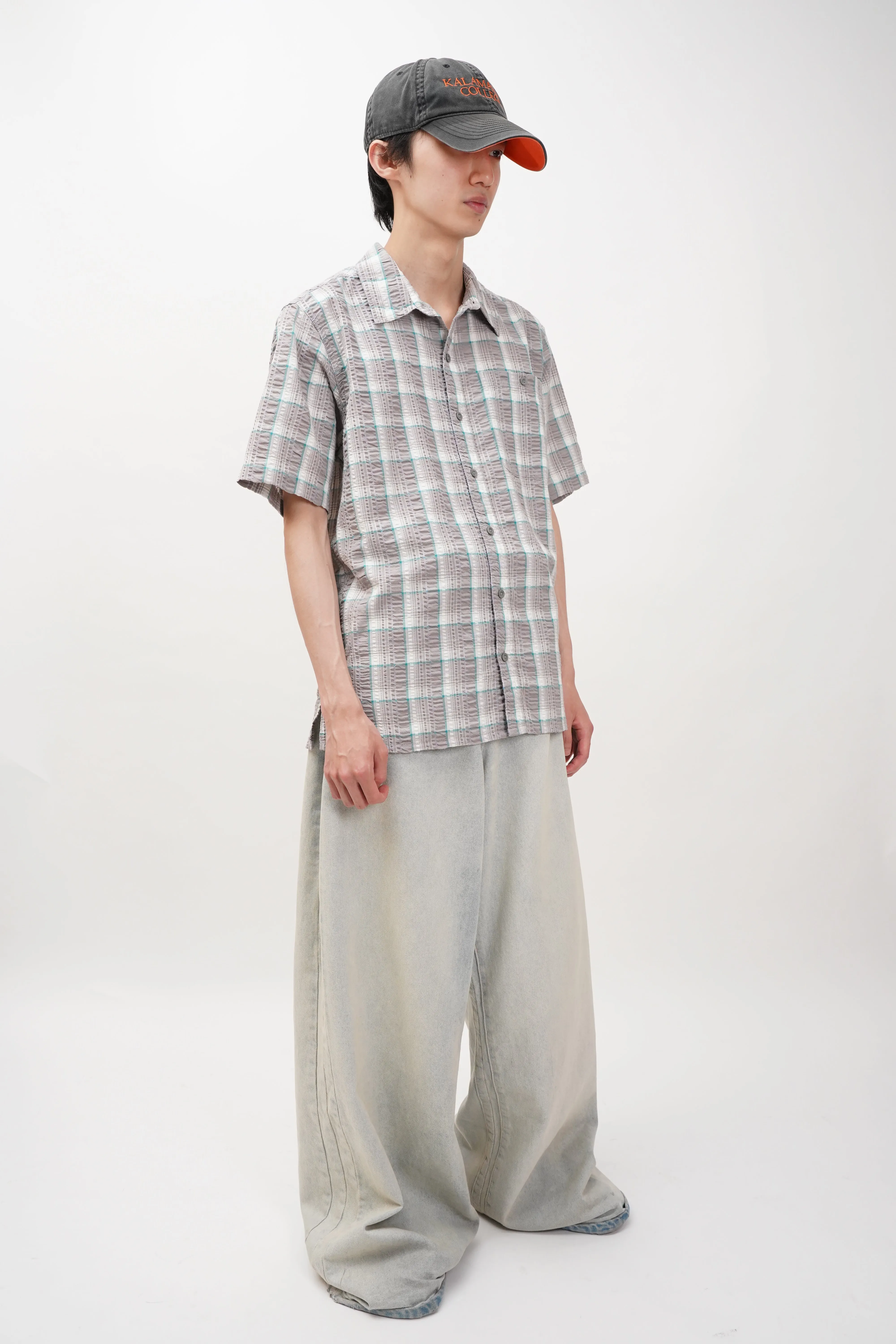 "Patagonia" -Cotton/Poly Seersucker S/S Shirt-