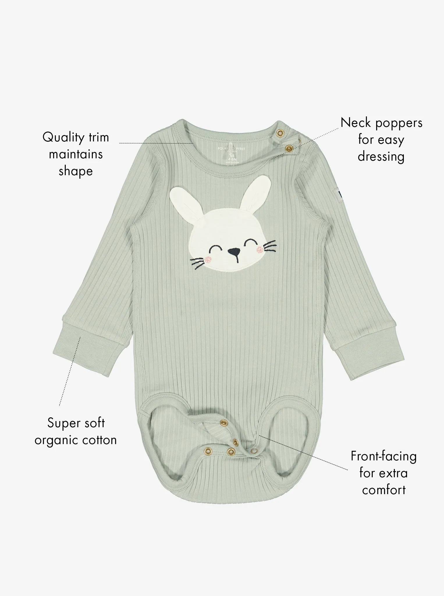 Rabbit Applique Babygrow