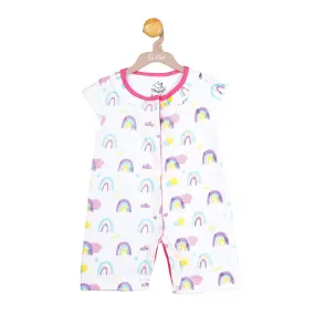 Rainbow Bliss short-sleeve Shortall