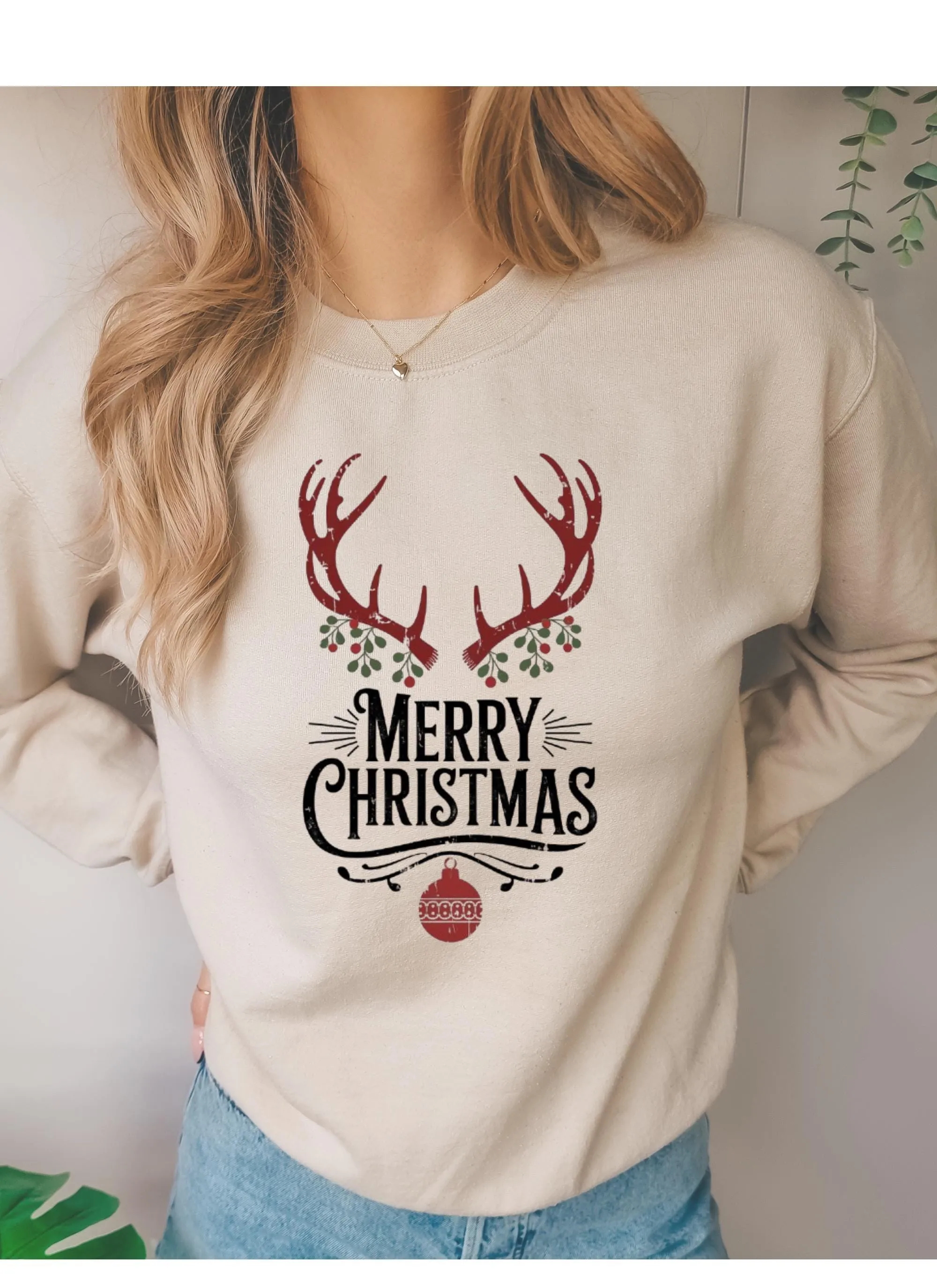 Reindeer Christmas  sweatshirt, Christmas sweatshirt,oh deer its christmas time  Reindeer sweatshirt,  Xmas Family Gift Santa