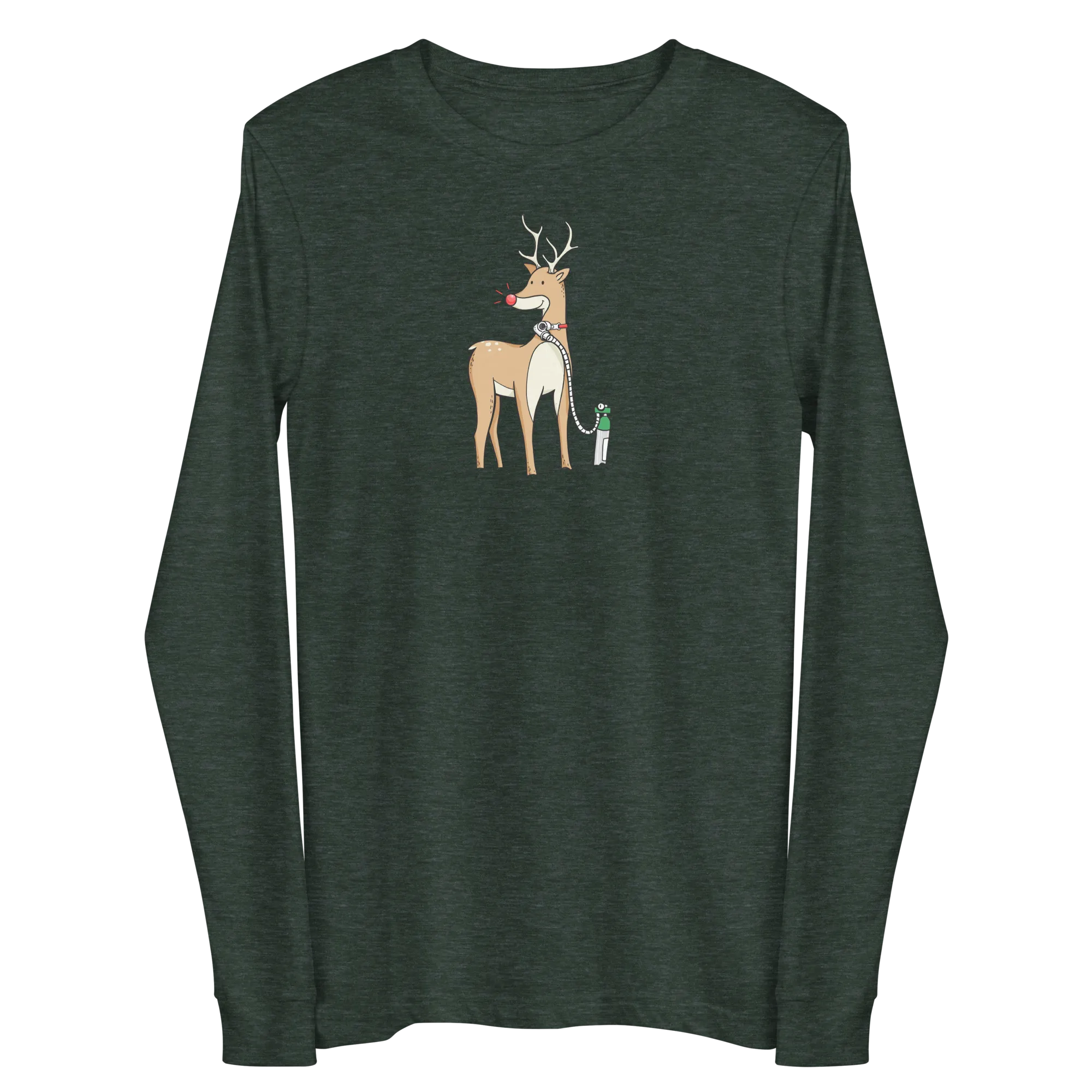 Reindeer with Oxygen  - Adult Long Sleeve