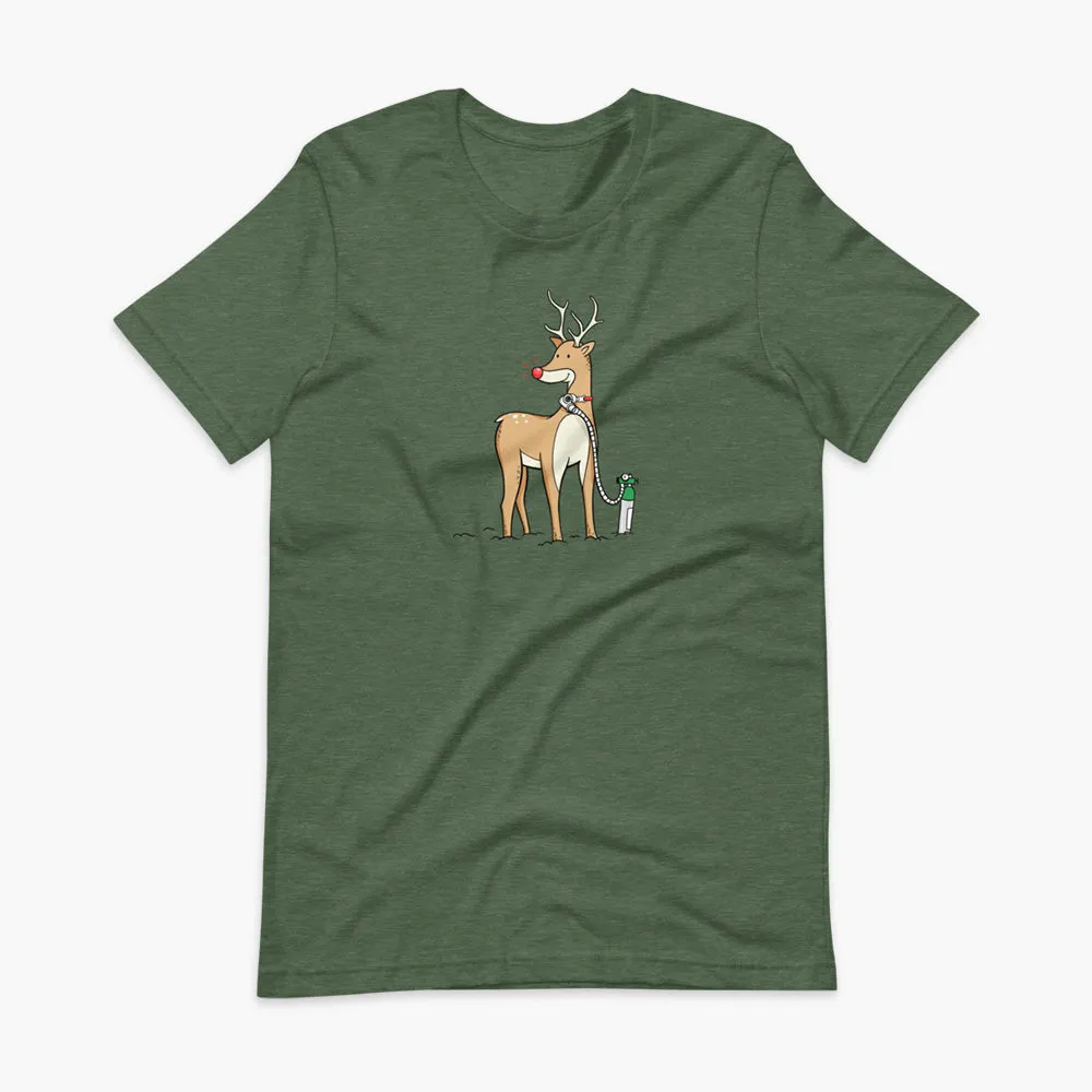 Reindeer with Oxygen  - Adult T-shirt