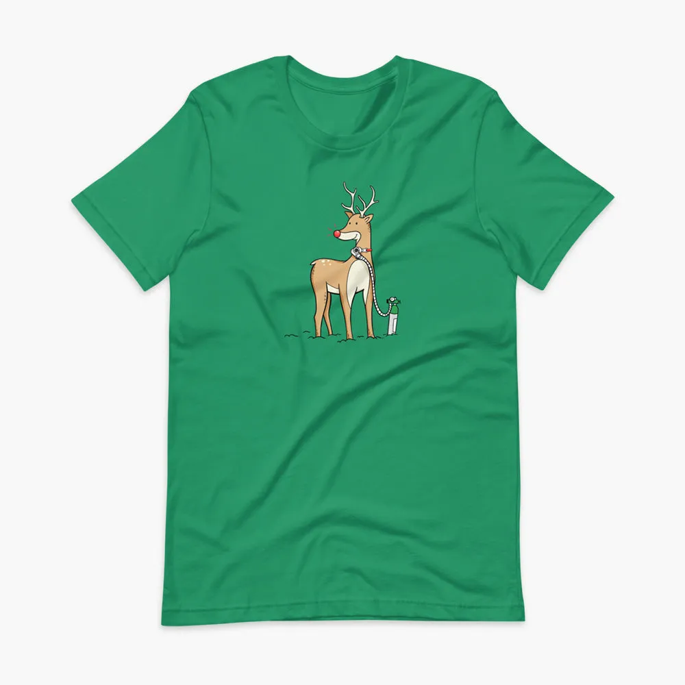 Reindeer with Oxygen  - Adult T-shirt