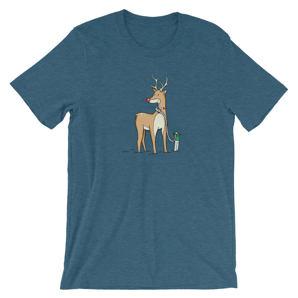 Reindeer with Oxygen  - Adult T-shirt