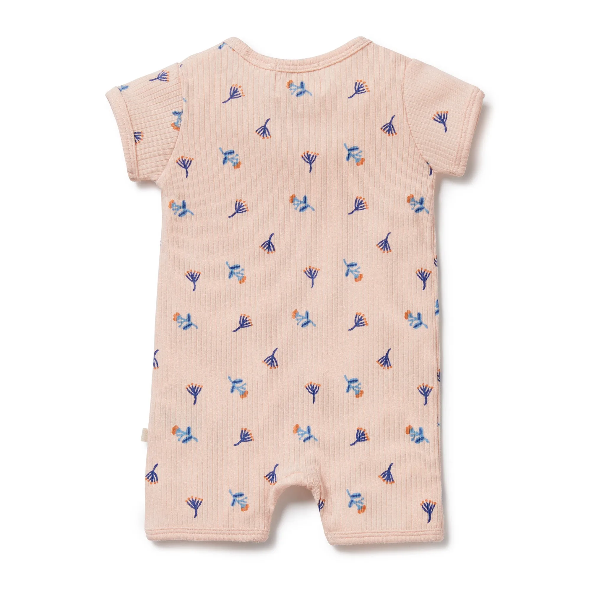 Rib Zipsuit | Little Flower