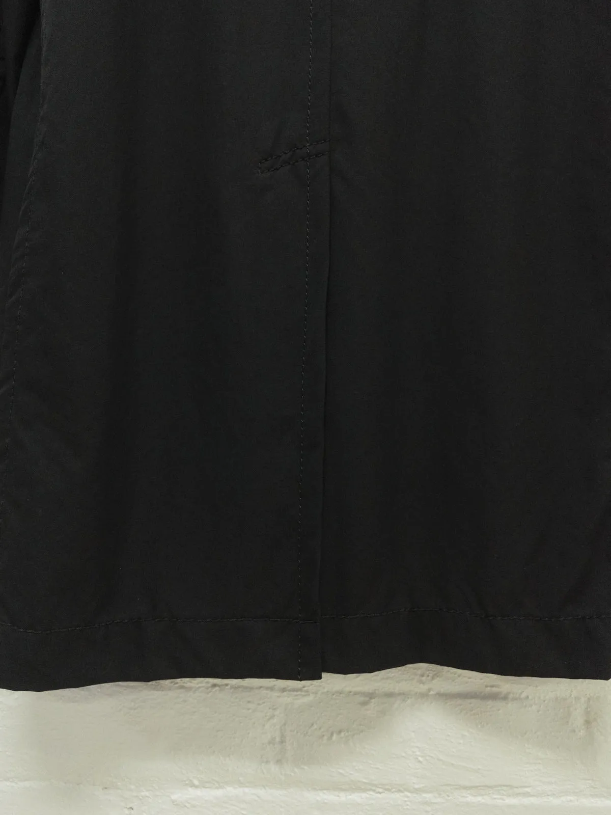 Robe de Chambre Comme des Garcons 2002 black wool topstitched coat - womens M S