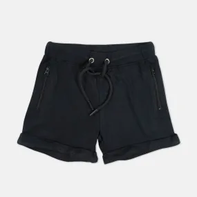 Rockstar jet black drawstring shorts