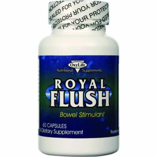 Royal Flush Bowel Stimulant 60 Caps By Oxylife Products