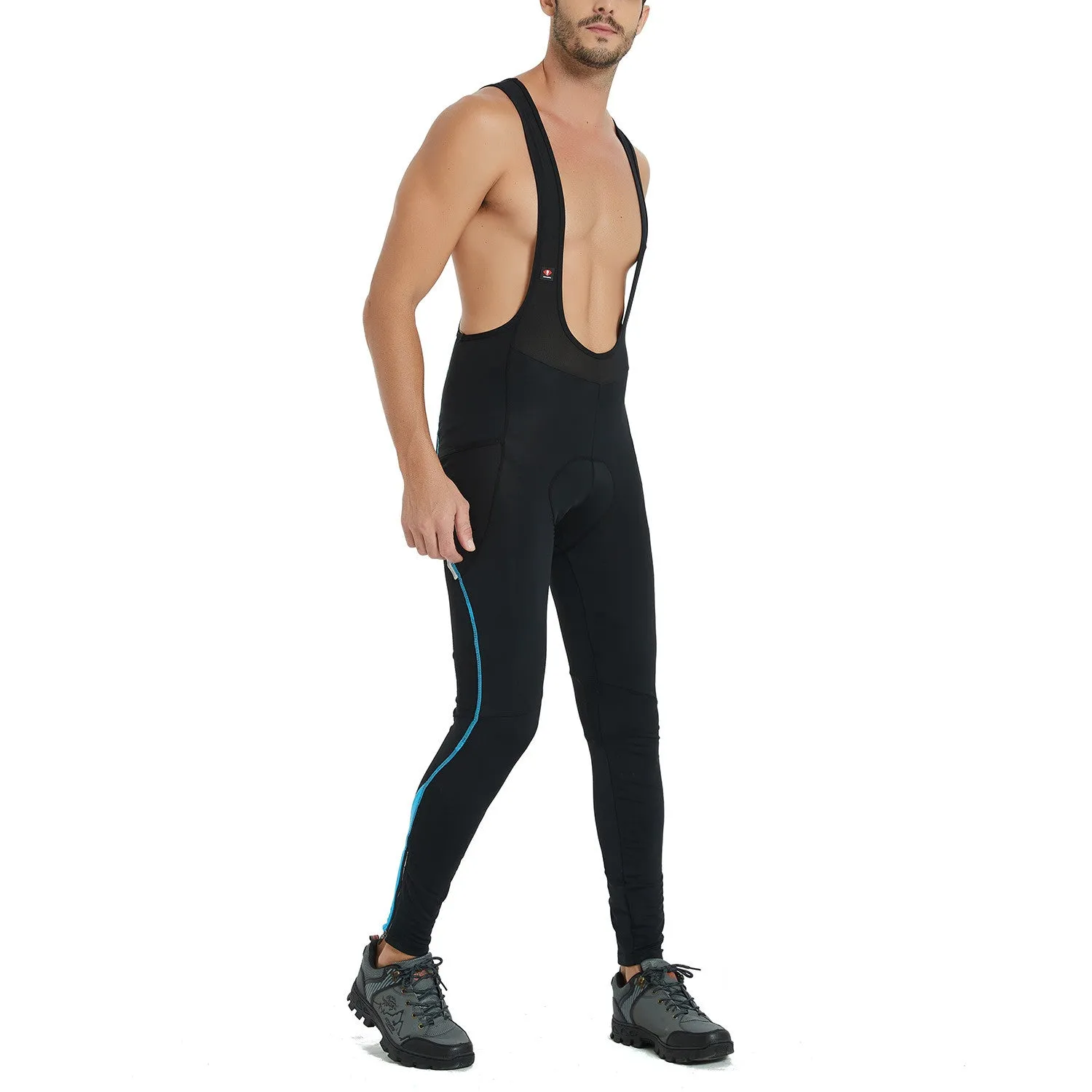 Santic Hamilton Men Padded Bib Long Pants Blue