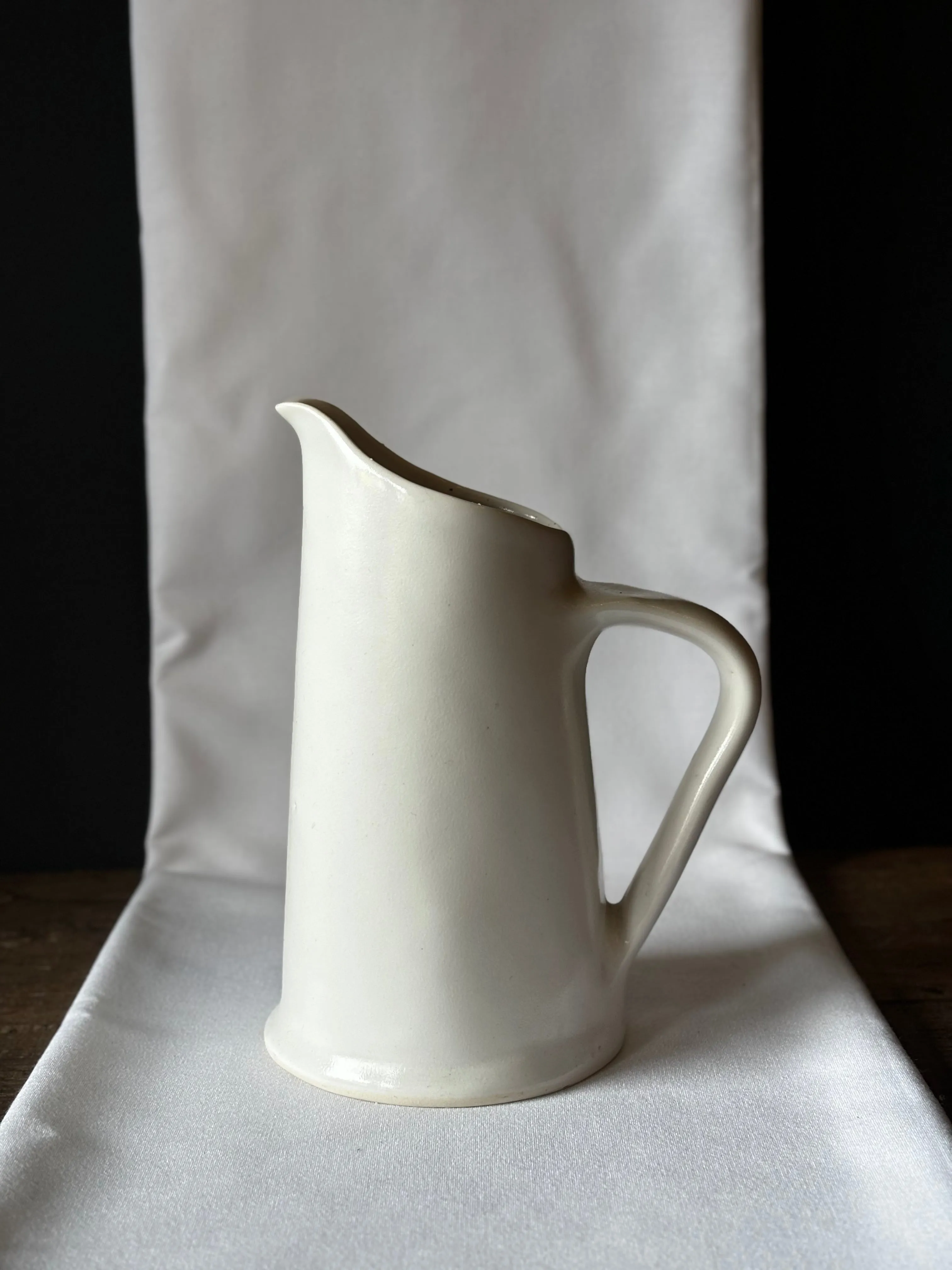 Satin White Jug