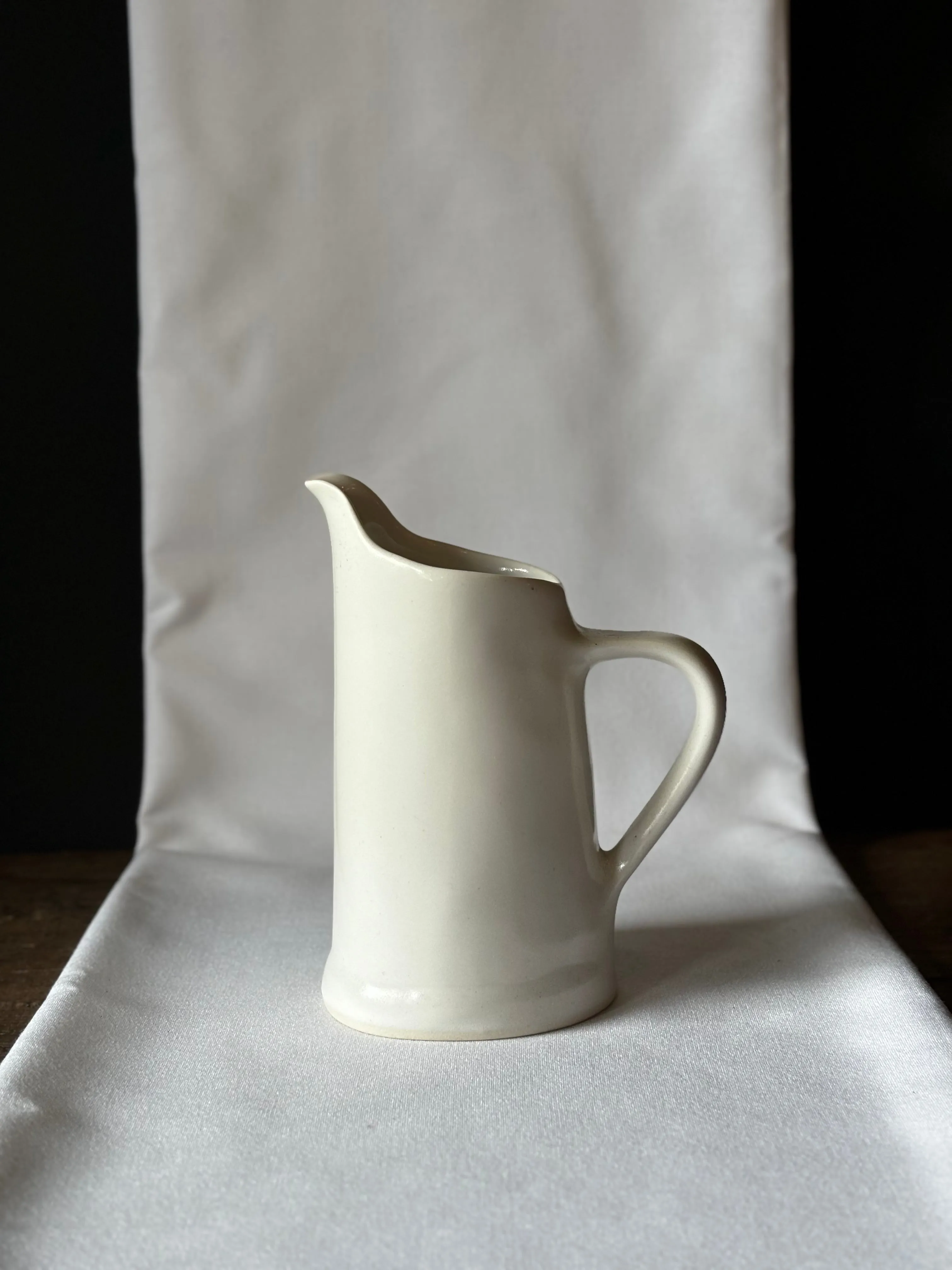Satin White Jug