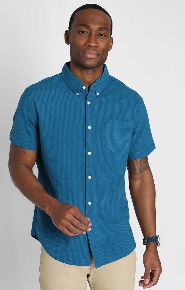 Seersucker Short Sleeve Shirt