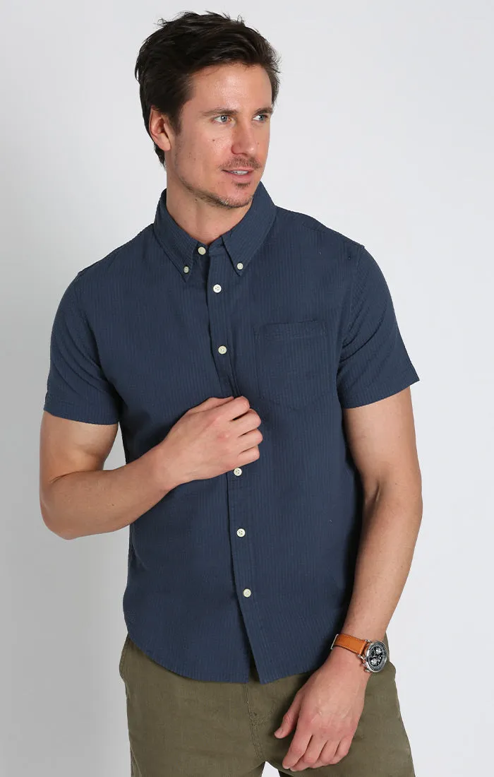 Seersucker Short Sleeve Shirt