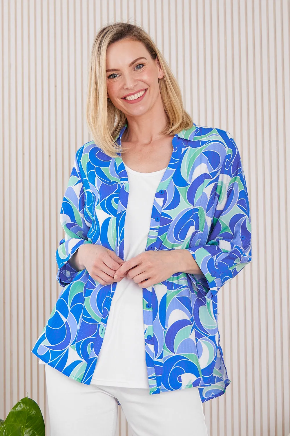 Shiloh Shirt - Ocean Swirl