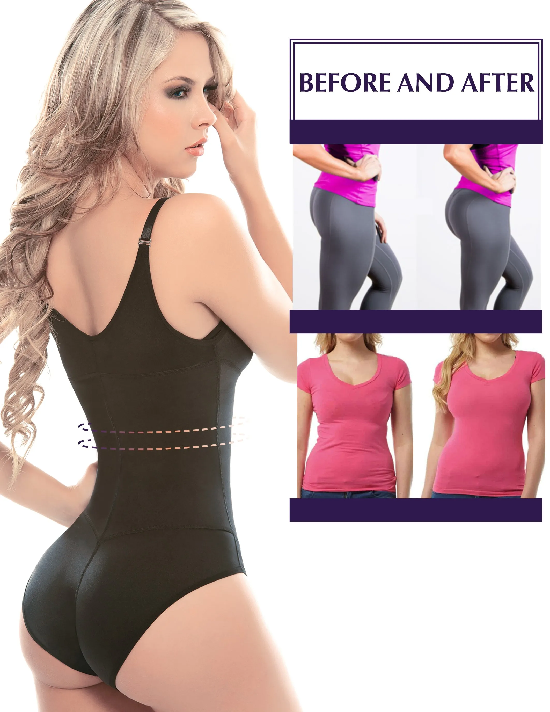 Siluet 1107P Thermal latex shaper panty style without zipper