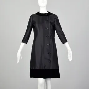 Small 1960s Silk and Wool Cocktail Dress