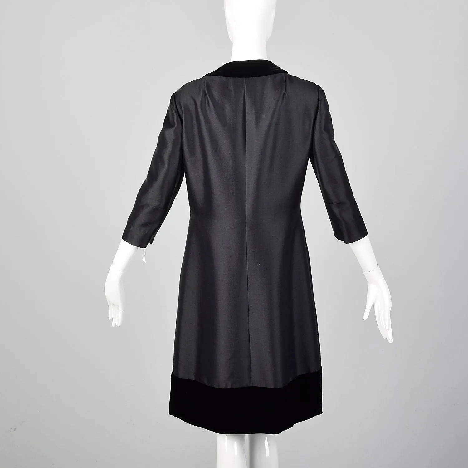 Small 1960s Silk and Wool Cocktail Dress