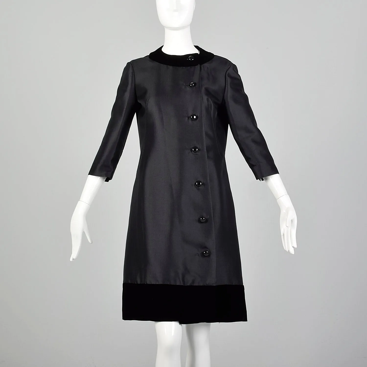 Small 1960s Silk and Wool Cocktail Dress