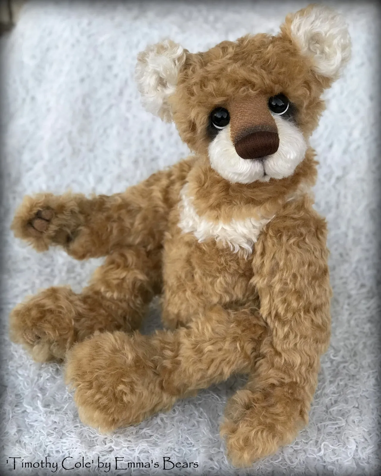 Timothy Cole - 21" Christmas 2018 Toddler Artist Bear by Emma's Bears - OOAK