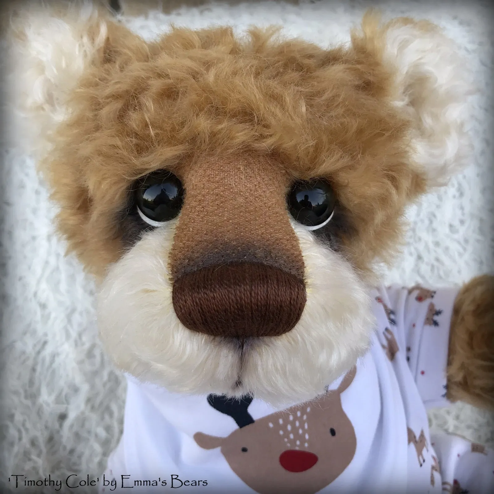 Timothy Cole - 21" Christmas 2018 Toddler Artist Bear by Emma's Bears - OOAK