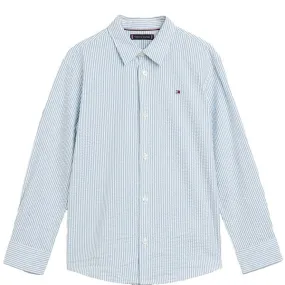 Tommy Hilfiger Seersucker Stripes Shirt Blue Spell Stripe