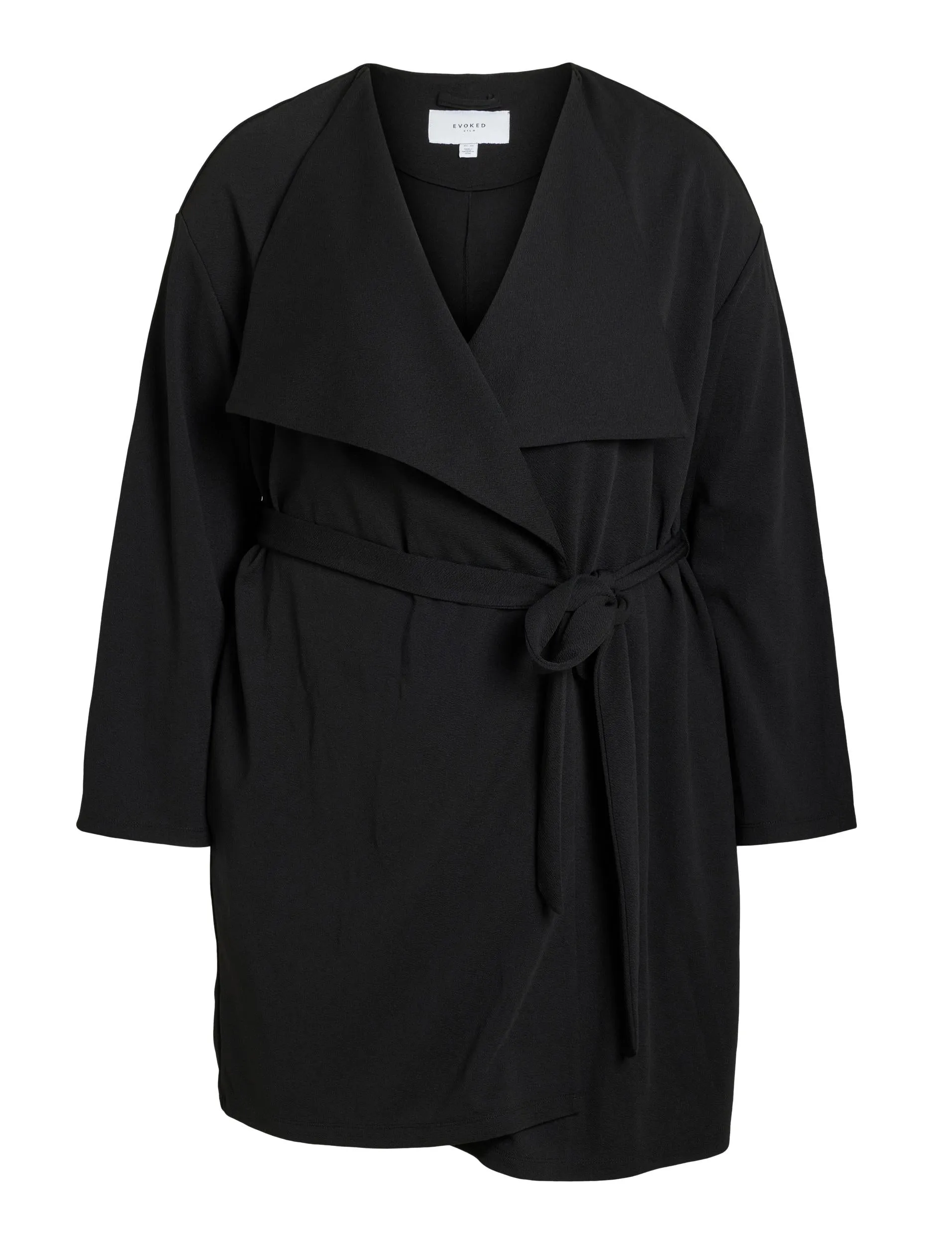 VILMA OPEN L/S COAT (BLACK)