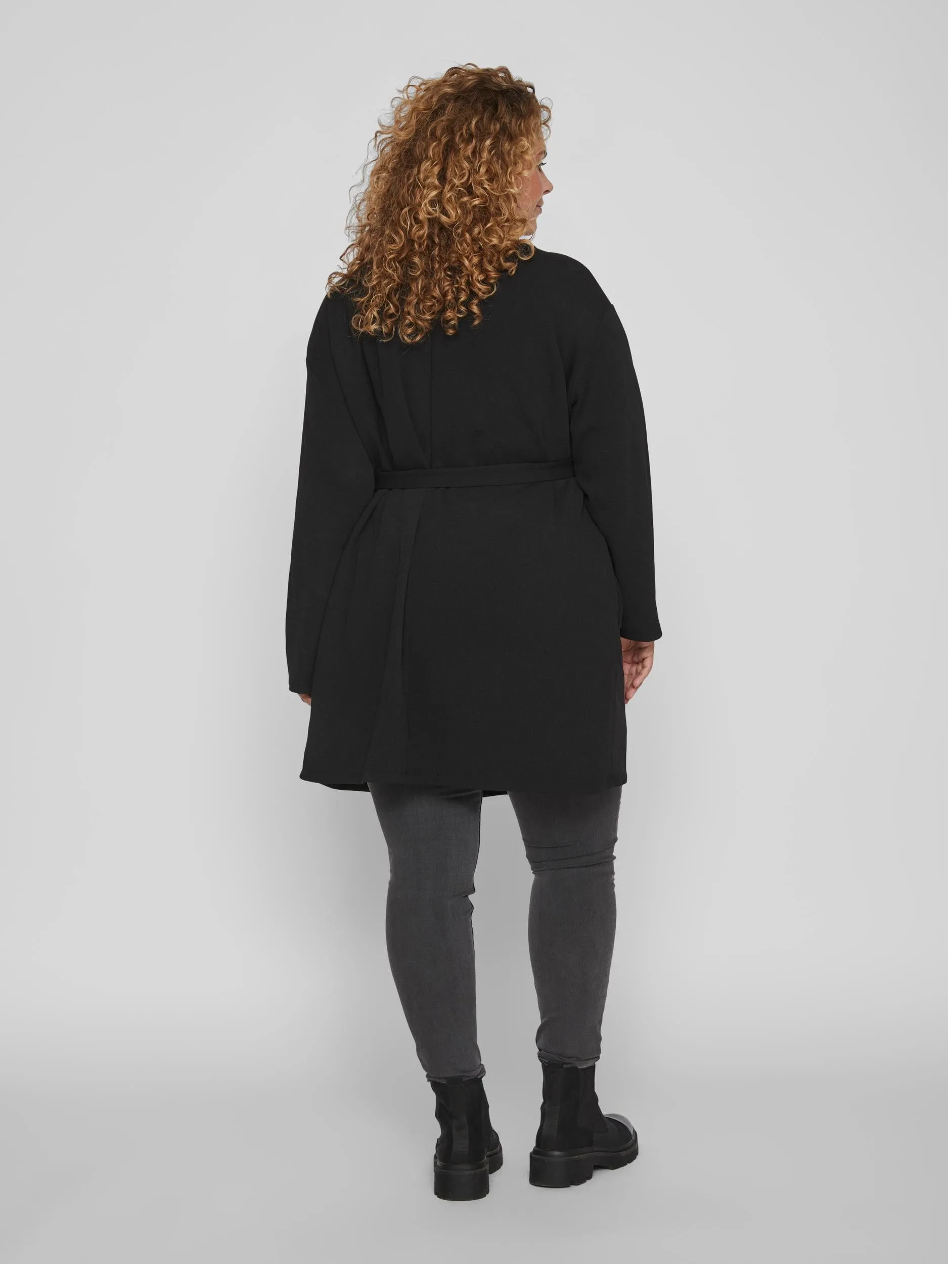 VILMA OPEN L/S COAT (BLACK)