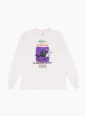 Vintage Reindeer Dash T-Shirt White