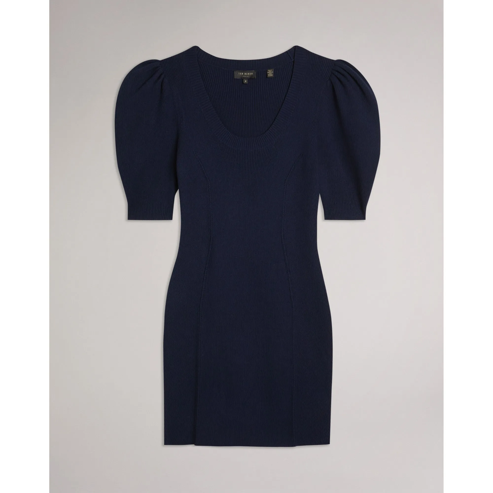 Women Wmd-Dollra-Scoop Neck Bodycon Dress - Dk-Blue